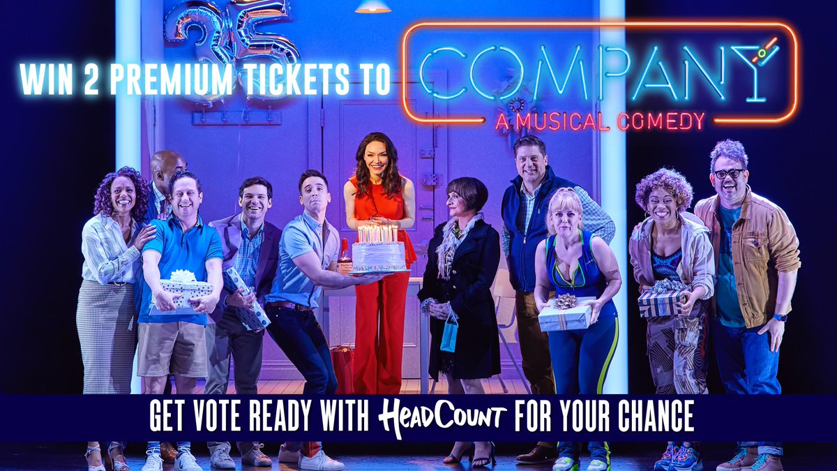 TallySessions's tweet image. Today is #NationalVoterRegistrationDay. Make sure you’re #VoteReady. Register to vote or check your status with @HeadCountOrg + Enter to win 2 Premium Tickets to COMPANY on Broadway in 2021 at HeadCount.org/Company . Text VOTER COMPANY to 40649 today. #BroadwayVotes #NVRD