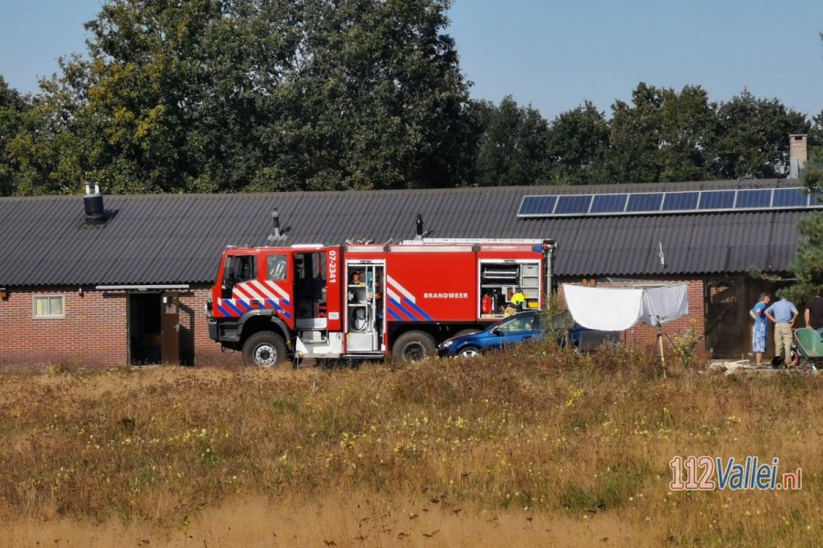 Brand in schuur bij camping 't Rakkertje in #Otterlo. 112Vallei.