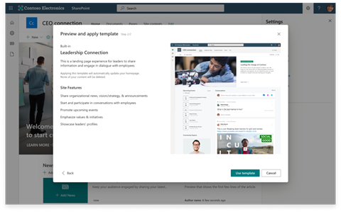 danholme's tweet photo. Built-in templates integrate superpowers of @SharePoint, @Yammer &amp; @Microsoft365 services. Apply a template to an existing site, and customize with no code to reflect your branding and your needs. Deliver new employee experiences that are accessible &amp; responsive across devices. https://t.co/jl7bzKo8tV