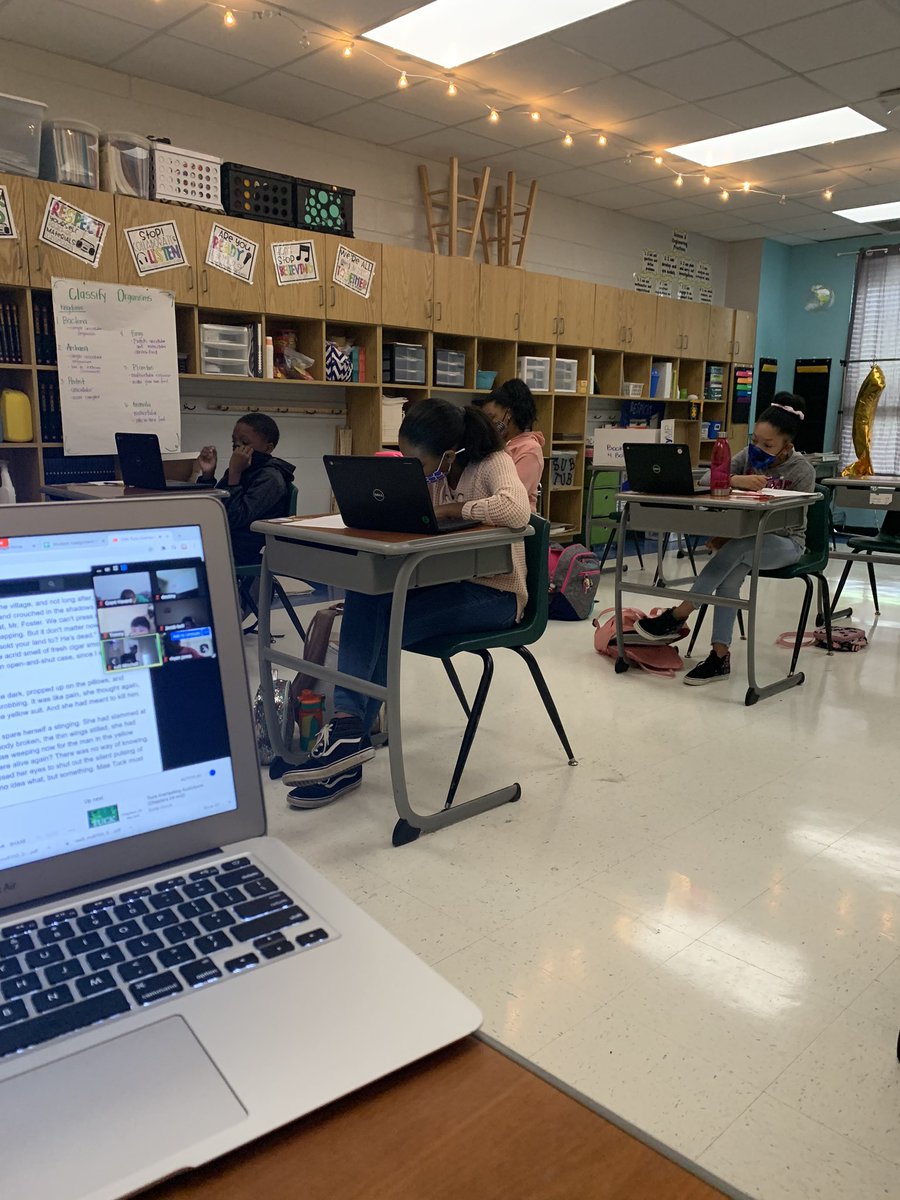 RCSDKing's tweet photo. Sometimes you veer from the lesson plan when they are loving the book we’re reading. #lovemykiddos #tuckeverlasting https://t.co/iH1lsHJ9xW
