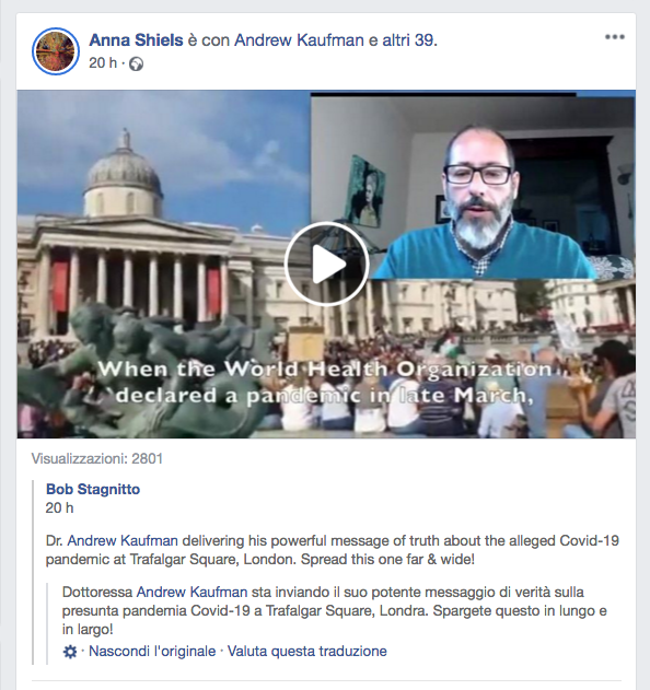 KAUFMAN is a born leader.This is a real appeal to react. WE THE PEOPLE!Share as much as you can.Video from various sources to avoid the vile censors.Here, in this thread you can find several links still active of Andrew's London great speech. https://twitter.com/ale_battini/status/1308403977898397704