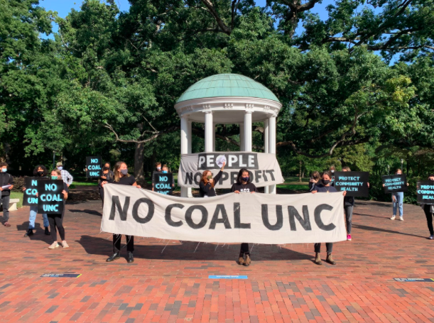 COVID-19 is a respiratory illness that impacts BIPOC communities at alarming rates. Particulate matter greatly increases the deadliness of the virus. <a href="/UNC/">The University of North Carolina at Chapel Hill</a> must cease the operation of their coal plant to keep their community safe. #ProtectStudents #ProtectStaff <a href="/KevinGuskiewicz/">Kevin Guskiewicz</a>