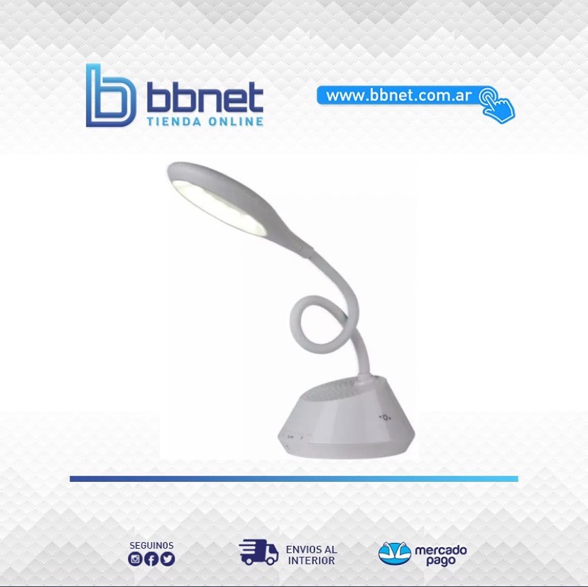 bbnetok's tweet image. ✨LÁMPARA CON PARLANTE INALÁMBRICO BLUETOOTH✨

bbnet.com.ar