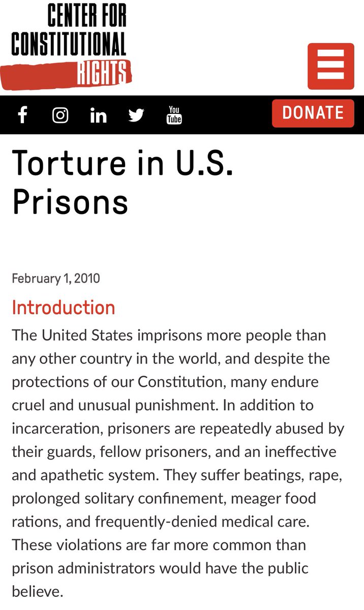 Some of the sources Kopelman referred to, citing inhumaine prison conditions in the US.  #Assange  https://ccrjustice.org/torture-us-prisons https://www.themarshallproject.org/records/1367-prison-conditions https://www.thenews.com.pk/latest/493703-expert-witnesses-tell-court-motiwalas-basic-human-rights-will-be-violated-in-us-custody-if-extradited