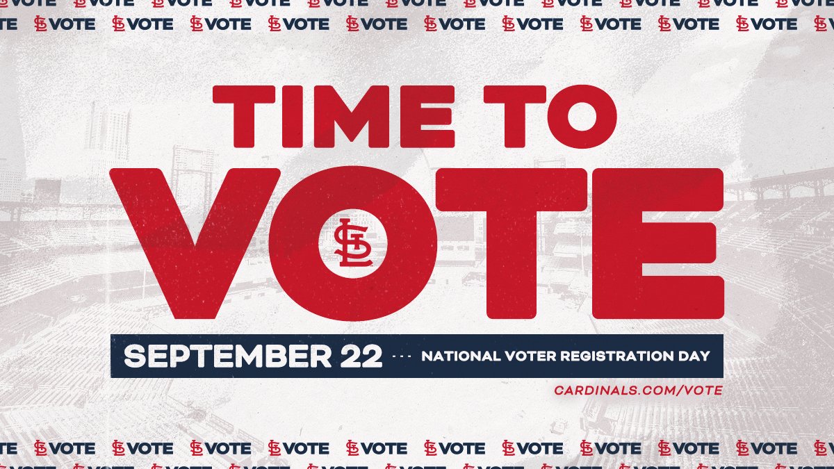 Are you registered to vote? 

Check your registration status and make a voting plan at cardinals.com/vote!

#NationalVoterRegistrationDay