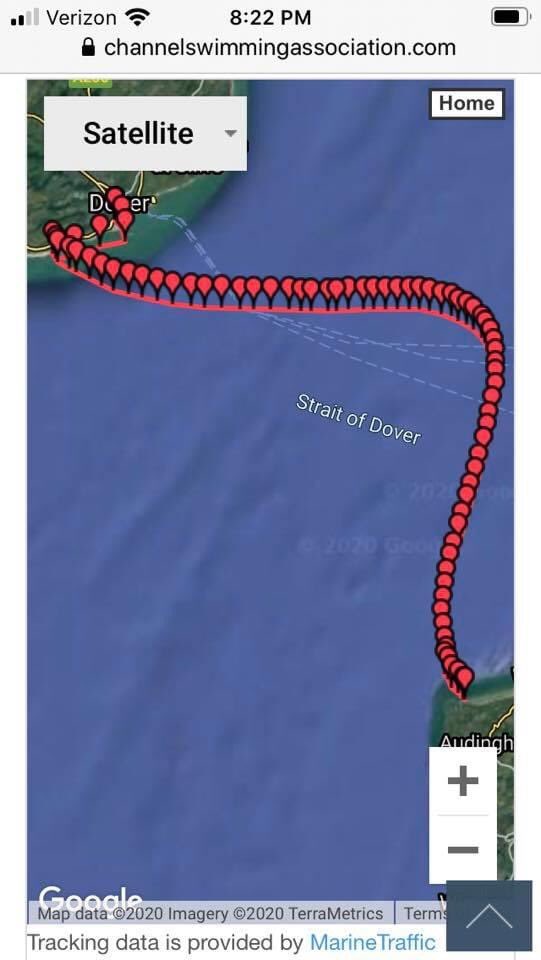 NewEnglandLMSC's tweet image. Congrats to @MastersSwimming Finance Committee Vice Chair, New England LMSC Vice Chair and longtime Great Bay Masters Swim Club member Guy Davis on successfully swimming across the English Channel yesterday!