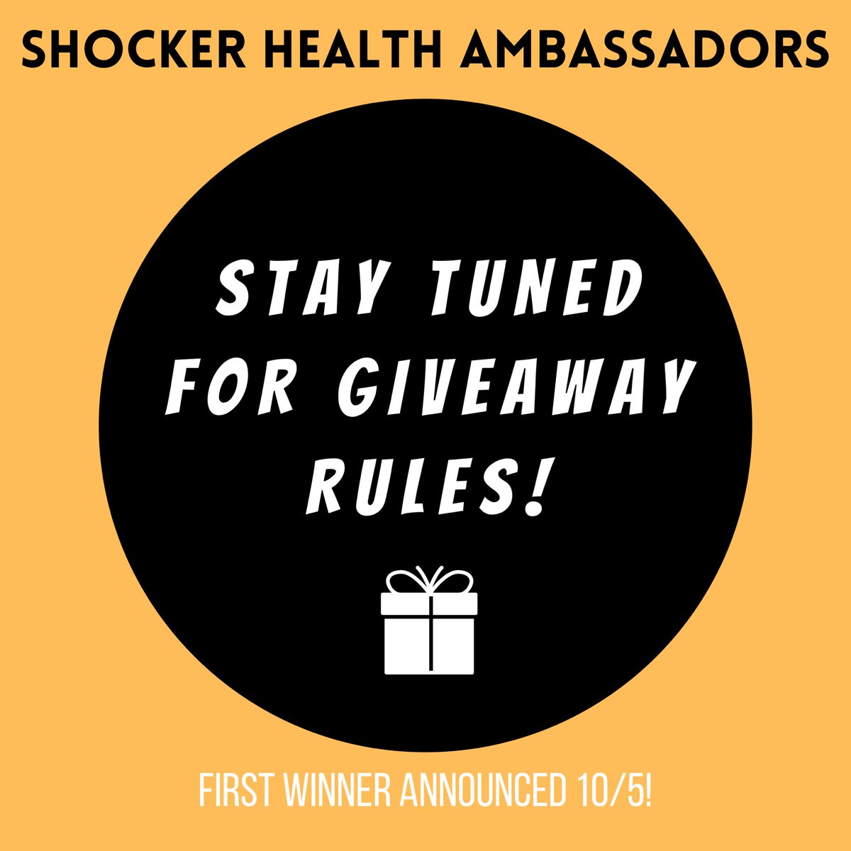 ShockerHealth's tweet photo. Happy Tuesday Shockers 🌾💛 

SHA is excited to announce the very first giveaway of the semester! Be sure to follow us to learn more about how you can be a winner. 

We look forward to keeping our Shockers healthy &amp; informed! https://t.co/wQzwBhRrst