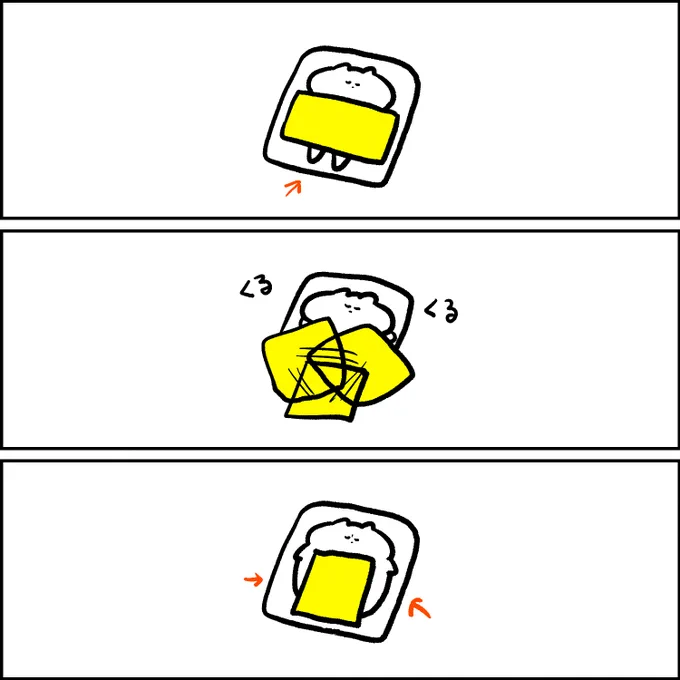掛け布団のサイズが合ってない様子 