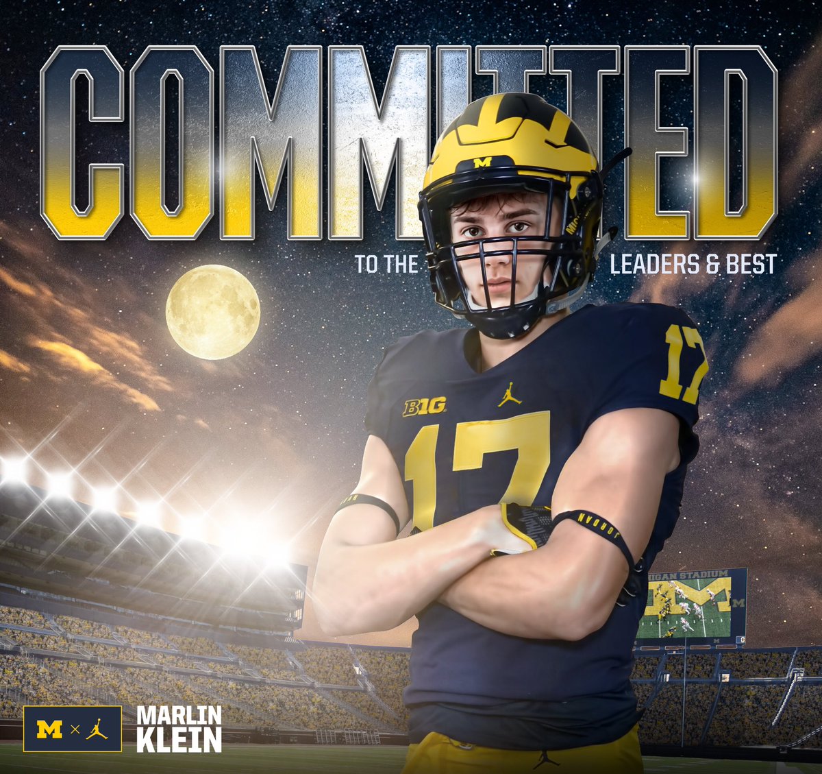 Committed!!!! #goblue〽️〽️〽️