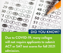 More than 60% of bachelor-degree granting colleges and universities in the U.S are making entrance tests like the ACT and SAT optional this year. Check to see if your college has gone "test optional". fairtest.org. #MNGoesToCollege
