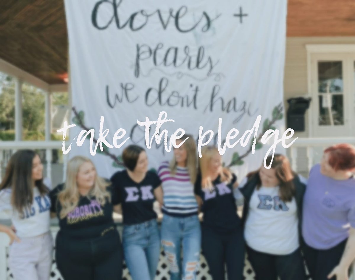 Join us and take the pledge against hazing! Use the link in our bio to take the pledge!