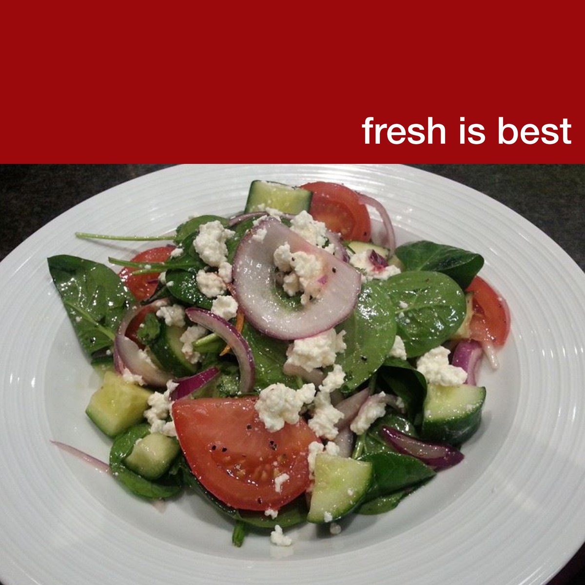 Nothing beats a fresh and colourful plate 🥗