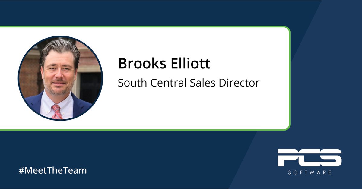 PCSsoftware's tweet image. #MeetTheTeam Let&apos;s put a face to the name. Meet our South Central Sales Director, Brooks Elliott! #PCSsoftware #TMSexpress