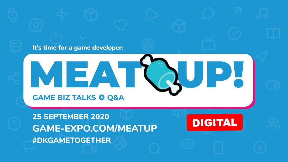 We're happy to keep VGE: MeatUp going! Now online and remotely, so everyone in can be safe at home!

Tune in for Talks with <a href="/GhostShip_Games/">Ghost Ship Games</a>, <a href="/TheKongOrange/">Kong Orange - Out Of Words dev</a> and <a href="/TripleTopping/">Triple Topping 🤘 Dead Pets Unleashed 🎸</a>, chat with your industry peers and have fun chatting. 👌

game-expo.com/meatup/