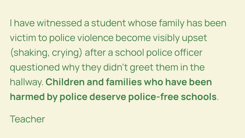 THREAD: What do School Resource Officers do in Winnipeg schools? Administrators and the Winnipeg Police Service will tell you on thing, but we& #39;re telling our stories and collecting testimonials from educators and students about the true face of police to BIPOC youth.