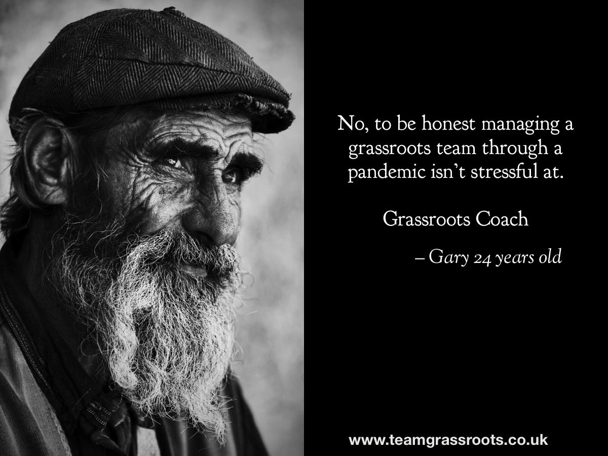 Stressful? No, to be honest managing a grassroots team through a pandemic isn’t stressful at all. 

Coach
Gary 24 yrs old 

😂😂😂