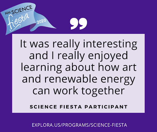 ExploraNM's tweet photo. See what participants of the NM Science Fiesta are saying so far! You don’t want to miss out on these educational and fun activities. #NMScienceFiesta https://t.co/xYGfJl5DOG