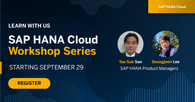 lrieu's tweet photo. Introducing the SAP HANA Cloud workshop! Follow along with your SAP HANA Cloud trial and learn all about its powerful data management capabilities. https://t.co/9l6Z2GmMya https://t.co/7z9ODSBLMB