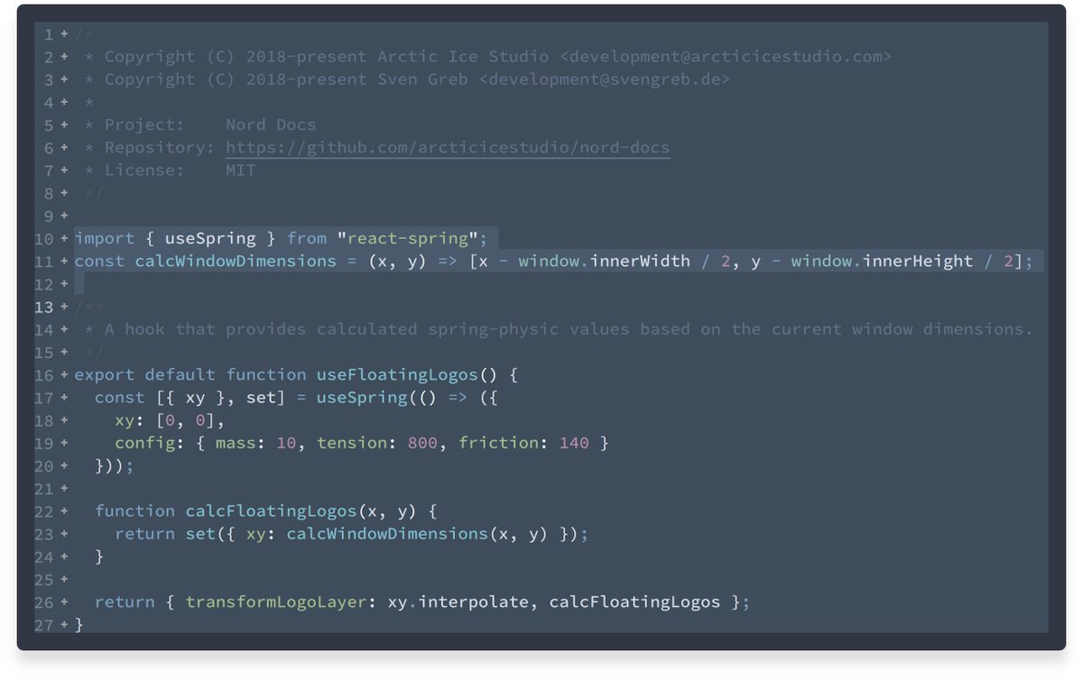 arcticicestudio's tweet photo. #nordtheme version 0.12.0 for @jetbrains is now available! 🚀
It comes with way cleaner diff/patch views and greatly improved highlighting support for PHPStorm including specific projects “Twig“ or “Smarty“.

Get it while it's frozen ❄️ https://t.co/64riaTRBcf