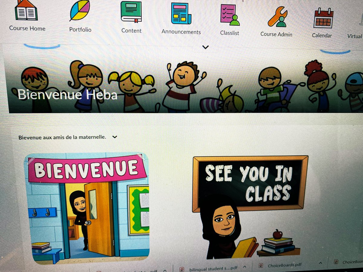 MrsHba1's tweet photo. First virtual class today. I have to admit..it is not easy to teach 28 FI kiddies online but i tried to make it fun as much as possible. I am sure it will get better. We can do it 💪🏻. #feeling_optimistic @tdsb @MsPoulis @TDSB_fsl @fionabennett77 @TDSB_EL @grobinson333 https://t.co/tAwl41dexO