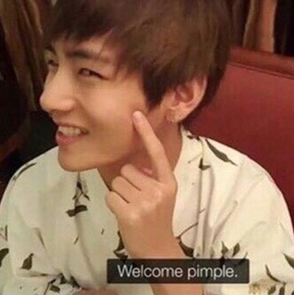 He loves welcoming his friend pimple