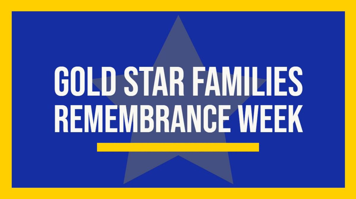 This week, our nation recognizes Gold Star Families Remembrance Week – a time to remember service members who have given their lives for our nation and to honor the sacrifice of their families. We thank you for your service and sacrifice. #GoldStarFamilies https://t.co/cqlxmLSLb4
