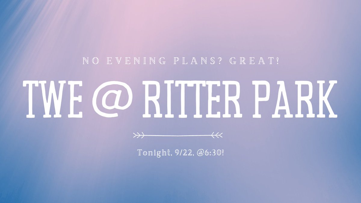 We kick off our second rehearsal of the season at Ritter Park! Can't wait to see you out there at 6:30! #music #TownofCary #CaryMusic #TWE #WindEnsemble #NCMusic