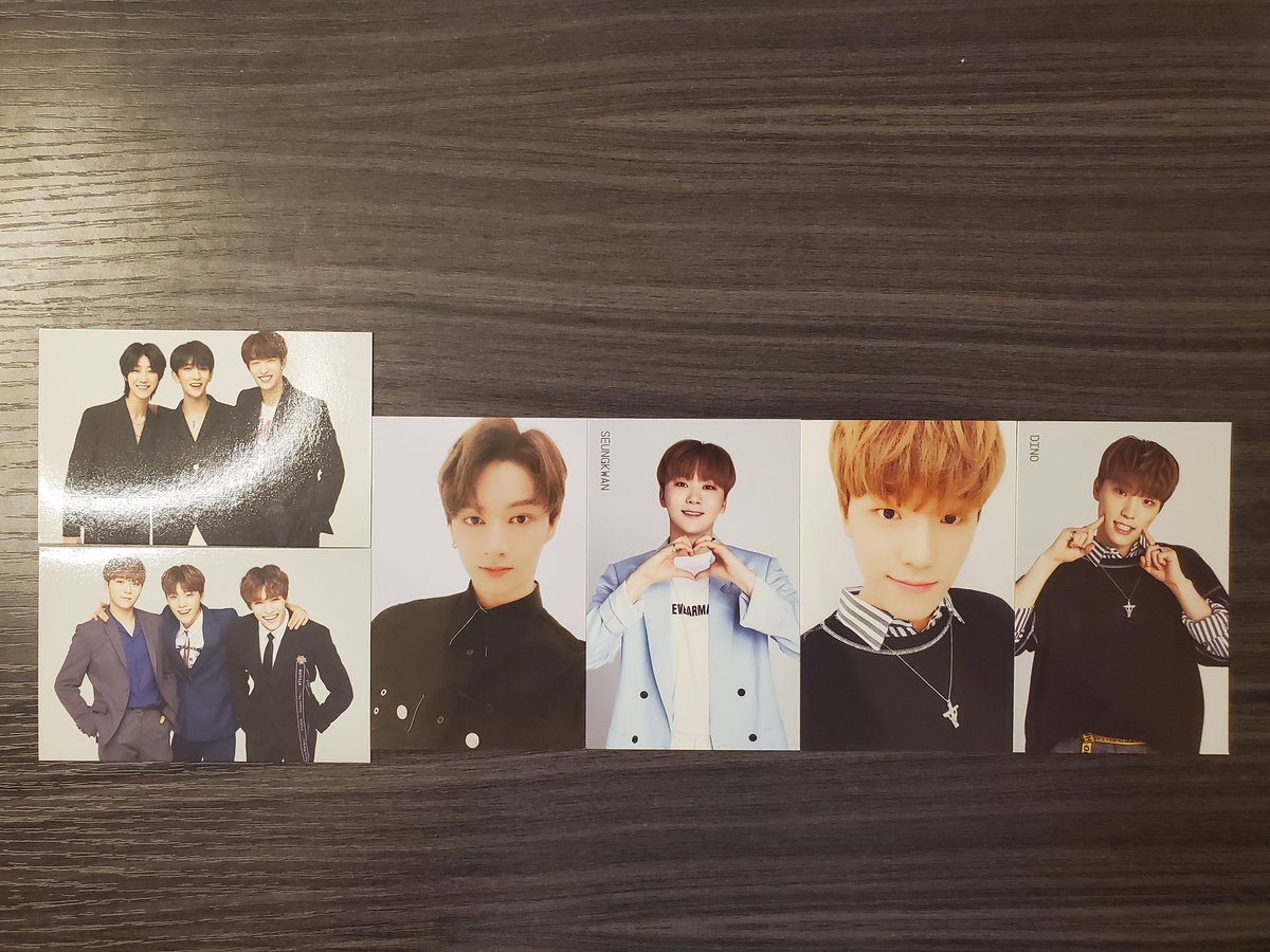 seventeen ideal cut in SEOUL trading cards pcs• $1 per solo card• $2 per trio cards• all for $6 (preferred)