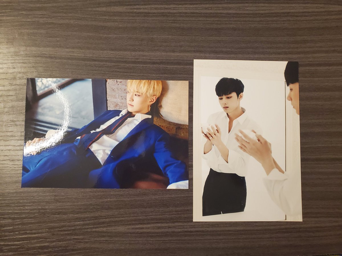 seventeen 3rd anniversary exhibition photoprints (bought off korean seller)• HOSHI ($4)• JUN ($4)