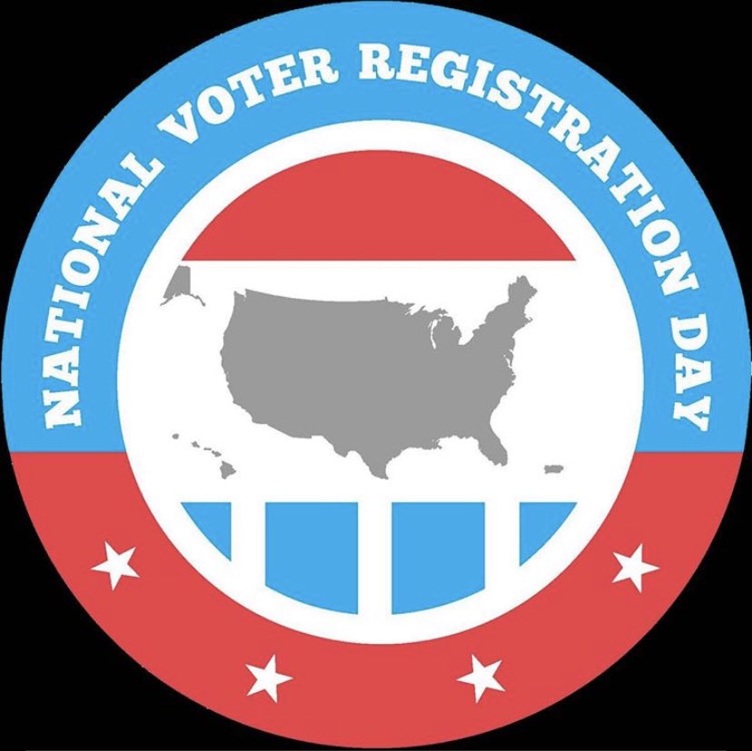 youngdemsNKC's tweet photo. Today is National Voter Registration Day! The deadline for Voter Registration is October 7th. Click the link to register! 
https://t.co/G87AqzWnDJ https://t.co/taLdBeQJ8f