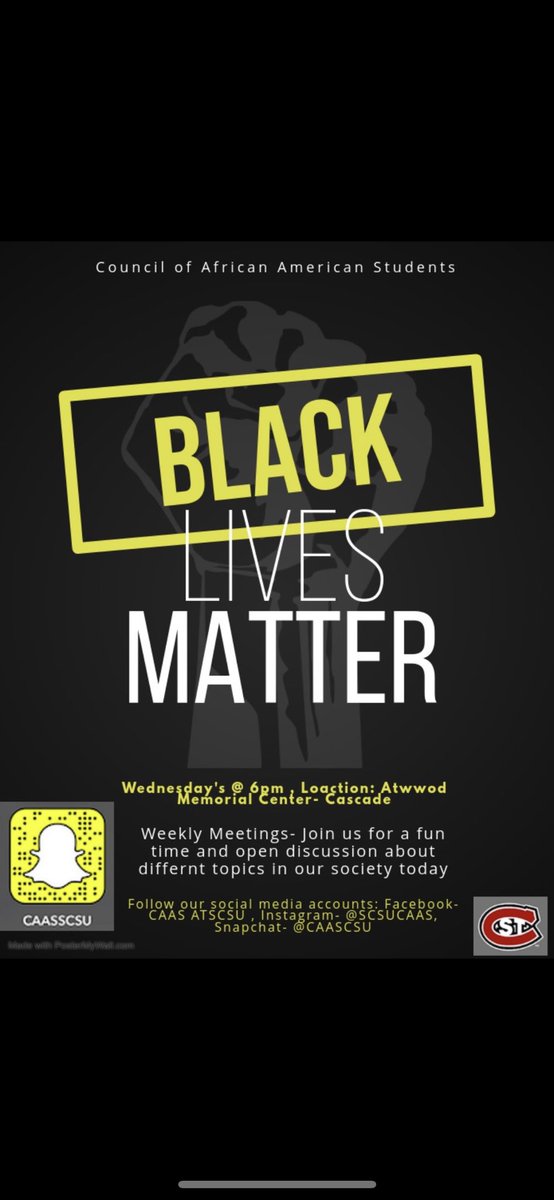 scsu_caas's tweet photo. See everyone Wednesday @6pm in cascade! https://t.co/ssnJo3Ihfy