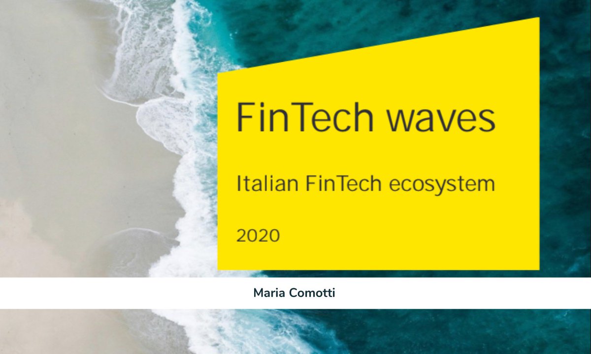 La pandemia ha accelerato la trasformazione digitale dell'economia e delle PMI🏭

secondo l'ultima ricerca di EY e Fintech District "The Italian Fintech Wave"🌊

le startup fintech in Italia hanno buone prospettive di crescita 📈 

buff.ly/33Oi5rP