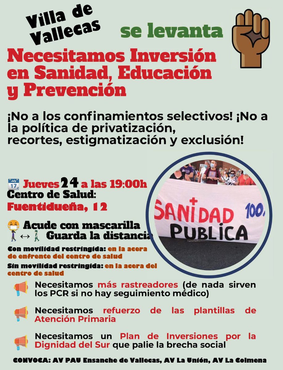 avpaudevallecas's tweet photo. No nos resignamos, no nos rendimos.

#DignidadDelSur
#ElEnsanchetambiénEsVilla https://t.co/sNAchDXbR8