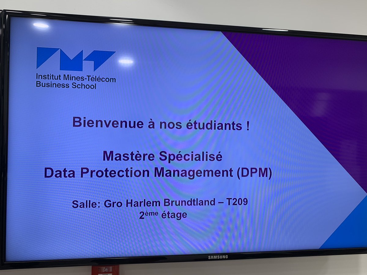 Seraphinades's tweet image. Intervention de notre équipe @DpoSeraphin @imt_bs sur les outils du DPO augmente : merci à la promo 2021 pour son enthousiasme ! #LegalBot #PrivacyTech 
#DataProtection #Conformité #RGPD #MasterSpecialisé