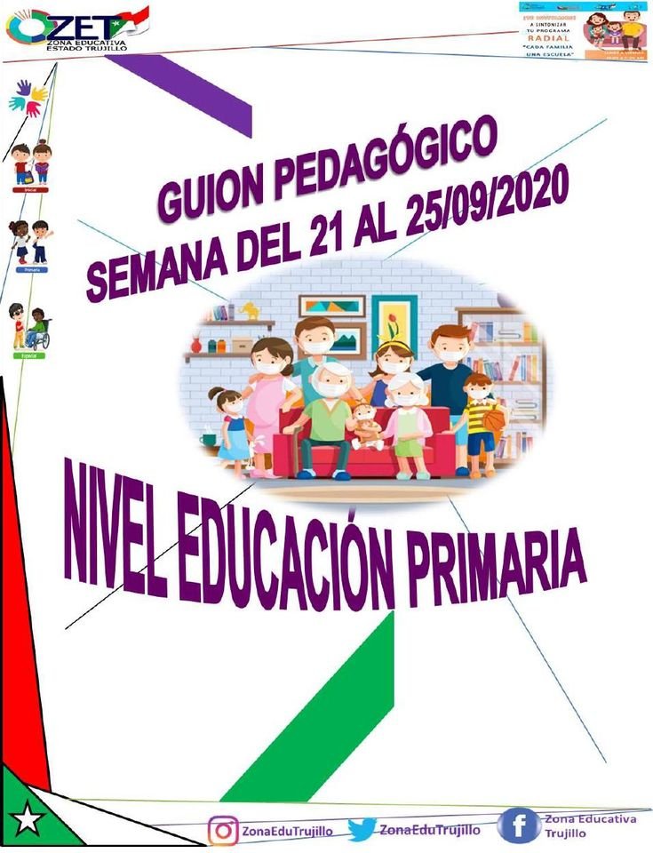 notieducatetru's tweet photo. 🗣 Padres y Representantes activos
🖍 Guion Pedagógico
✅Semana del 21 al 25/09/2020
➡️Nivel de Educación Primaria
👉🏽Link https://t.co/DnfwAjpZ5C
@NicolasMaduro
@psuvaristobulo
@RangelSilva4F
@LirosTorres
@MPPEDUCACION
 
#PueblosEnAlianzaPorLaPaz https://t.co/LZS0g22aw3
