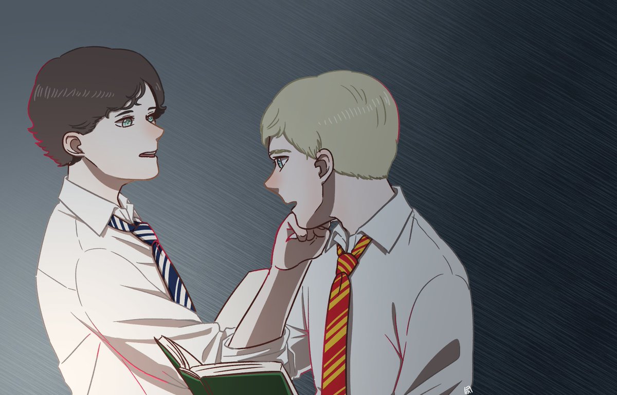 rin_bbcsh's tweet photo. 「Why are you still here?」
「In case you have any question needs to ask」
#potterlock https://t.co/BjBz2qWe58