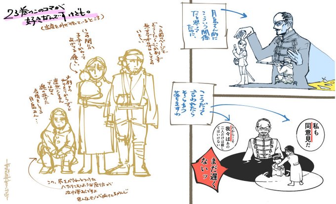 23巻覚書、月島さんについて 