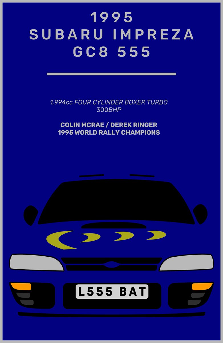 MilesMylesHQ's tweet photo. Everyone loves a bit of negative space on a Scoob. Bit of a throwback to on of our first graphics, we have come a long way since then, but it's still a fan favourite! 

#Subaru #GraphicDesign #L555BAT #ColinMcRae https://t.co/yPX6ZcLBkj