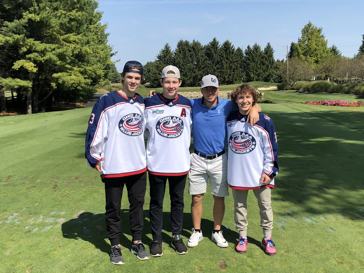 CamAtkinson1389's tweet photo. Great day on the course with the @aaabluejackets!

Check out https://t.co/LWLrYWk2Vj to bid on a great items and experiences. Excited to train with the winning bidder @batteryhockey https://t.co/pqp3g9Tz51