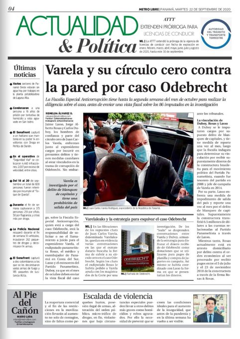 LaProblematik4's tweet photo. 📌Donde todas las decisiones que tomaba tenían un impacto en Panamá y sus ciudadanos, no obstante, hoy día se ha quedado solo y sin control de nada. Se trata de Juan Carlos Varela, figura que está en el ojo de la tormenta en estos momentos. 🚩 https://t.co/SIGnj2ySlM