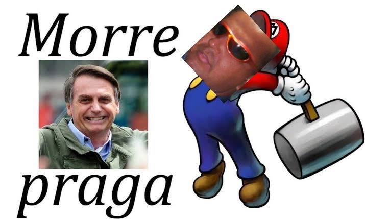 Praga  bolssonaro  montagem  Ednaldo Pereira