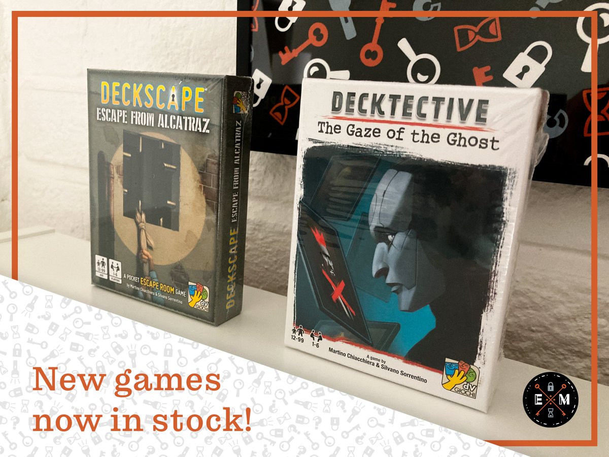EscapeMerch's tweet image. The latest games from the Deckscape and Decktective series are now in stock on Escape Merch! We’ve also added games and expansions from Detective, Coded Chronicles, and Chronicles of Crime. Yes, these are all confusingly similar names… Better just browse all our games then! 😝