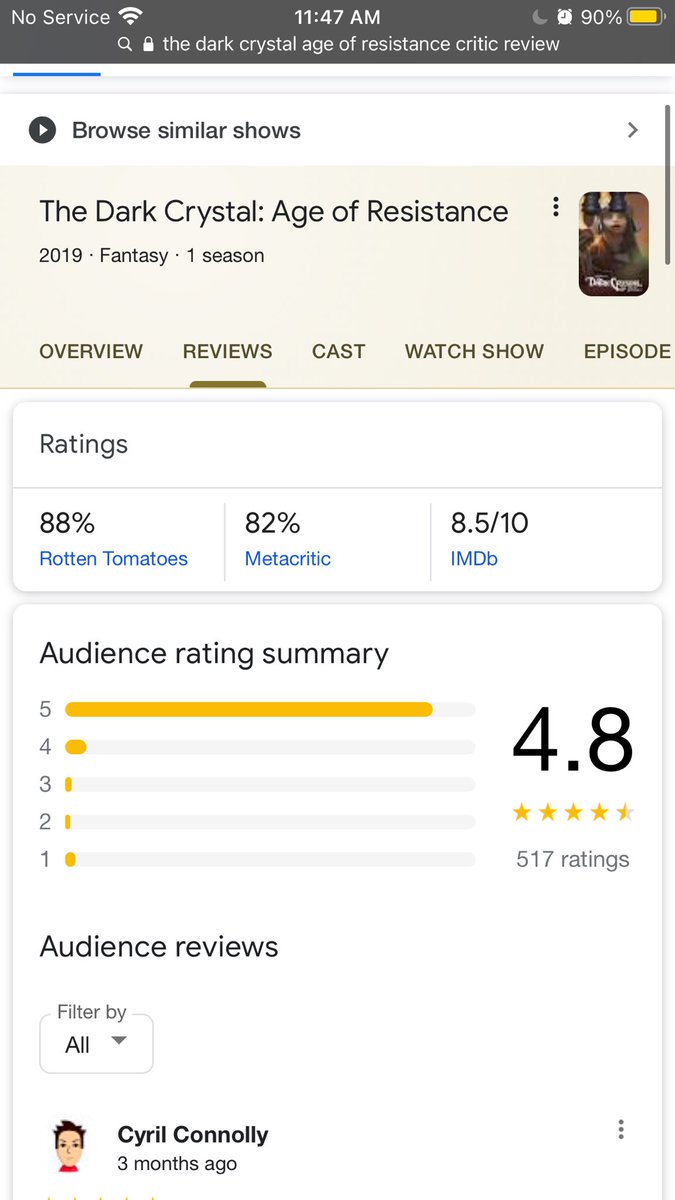 zombifemme's tweet photo. WAIT WTF NETFLIX’S REASON FOR CANCELING “The Dark Crystal: Age of Resistance” IS BC IT WAS AN “expensive disaster” OH OKAY WELL GUESS IT DIDNT JUST WIN THAT EMMY OR GET AN 88% CRITIC RATING
#ForThra #SaveDarkCrystal https://t.co/ZAz7n7lhnp
