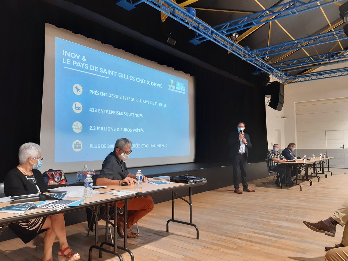 Ch_BOURY's tweet photo. AG d'@inov85 ce soir avec  l'introduction François Blanchet  de @paysdestgilles. Merci aux 4 communautés  de communes pour leur soutien @PaysdesAchards @GOChallansGOis et @OT_TalmontSH. https://t.co/VGvOxhFGt5