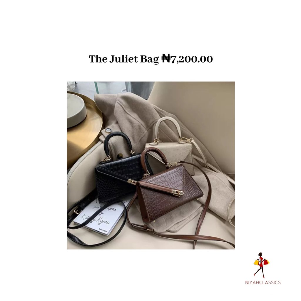 Your 7th @ owes you our Juliet bag. Tag away. Available in colours displayed. Price displayed in picture excludes delivery cost.