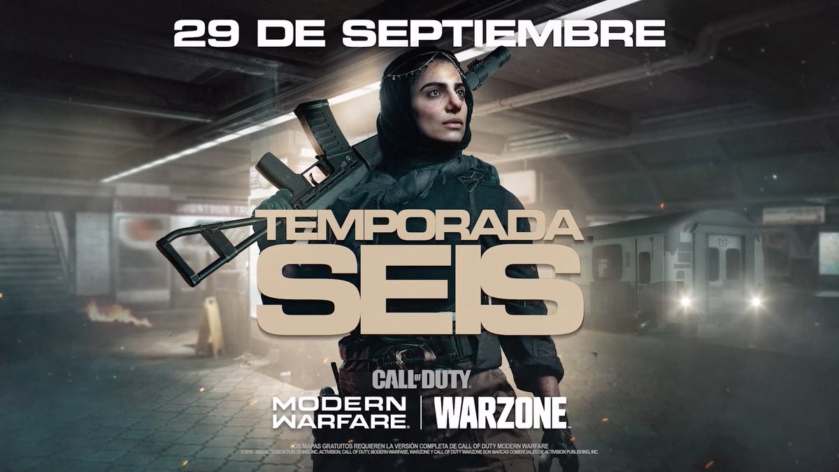 CoDIntelES's tweet photo. 🚨 SORTEO de un PASE DE BATALLA de la TEMPORADA 6 de #ModernWarfare &amp; #Warzone!

⚠️ Requisitos obligatorios para participar:
✅ Dar RT
✅ Seguir a @CoDIntelES &amp; @FotyRocky 
✅ Mencionar a 2 amigos

🏁 Finaliza el martes, 29 de septiembre.
Suerte! https://t.co/SPUcI9hpMK