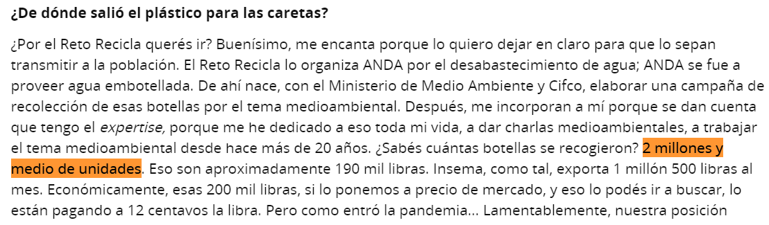 cecibelr's tweet photo. En el laberinto de las cuentas y el cuento #RetoRecicla primero se dijo que fueron 4.5 millones de botellas plásticas las recolectadas y Anda pagó $225,000. Según Koky Aguilar a El Faro, fueron 2.5 millones. Por tanto, el desembolso tendría que haber sido menos: $125,000 https://t.co/tQIwIMn4NT
