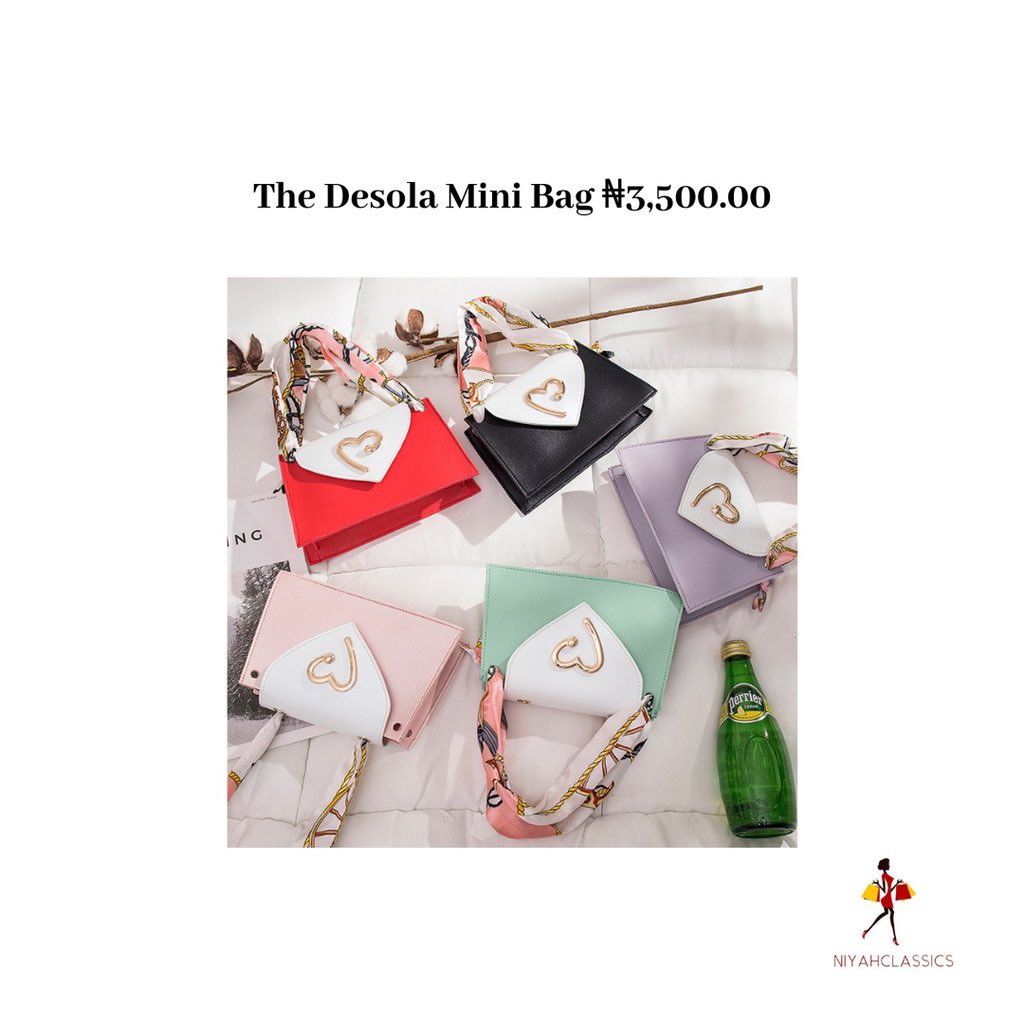 Your 9th @ owes you our Desola Mini bag. Tag away. Only available pink. Price displayed in picture excludes delivery cost.