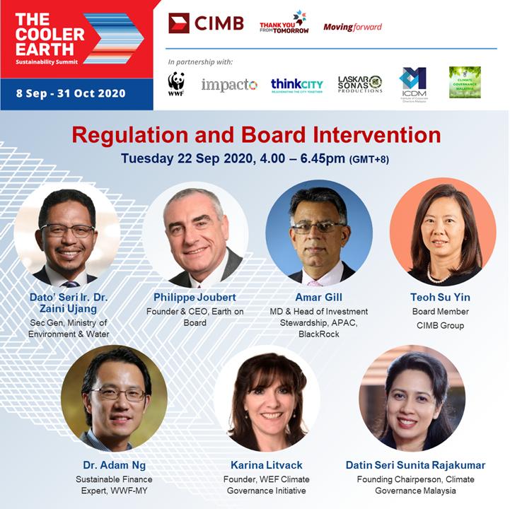 Philippe Joubert (@joubertphilippe) on Twitter photo It was a pleasure to speak at this <a href="/CIMBMalaysia/">CIMBMalaysia</a> The Cooler Earth Sustainability Summit today on Regulation and Board Intervention
coolerearth.cimb.com
#earthonboard It was a pleasure to speak at this <a href="/CIMBMalaysia/">CIMBMalaysia</a> The Cooler Earth Sustainability Summit today on Regulation and Board Intervention
coolerearth.cimb.com
#earthonboard