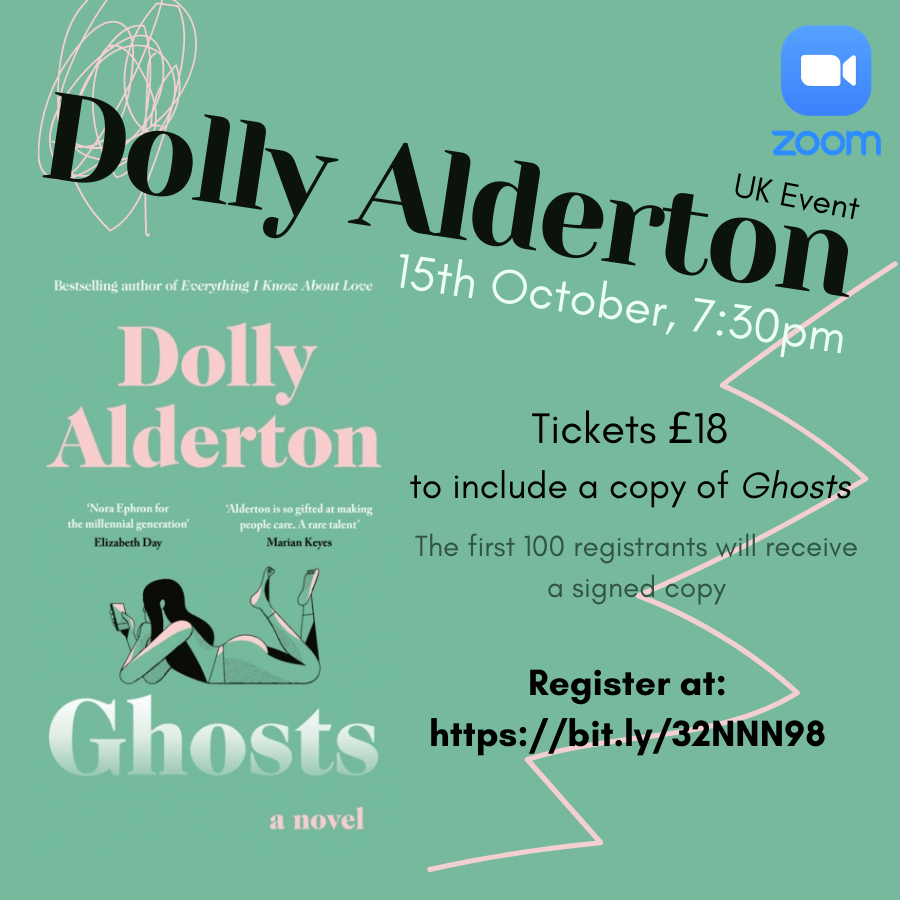 LinghamsBooks's tweet photo. NEWS BIG NEWS @dollyalderton in your fornt room #VIRTUALY talking about her new book Ghosts. Join us tickets :
https://t.co/5QvUF5B5XG @homewith4indies @BookaBookshop @Bookishcrick @ForumBooks https://t.co/FPK3vzBqps